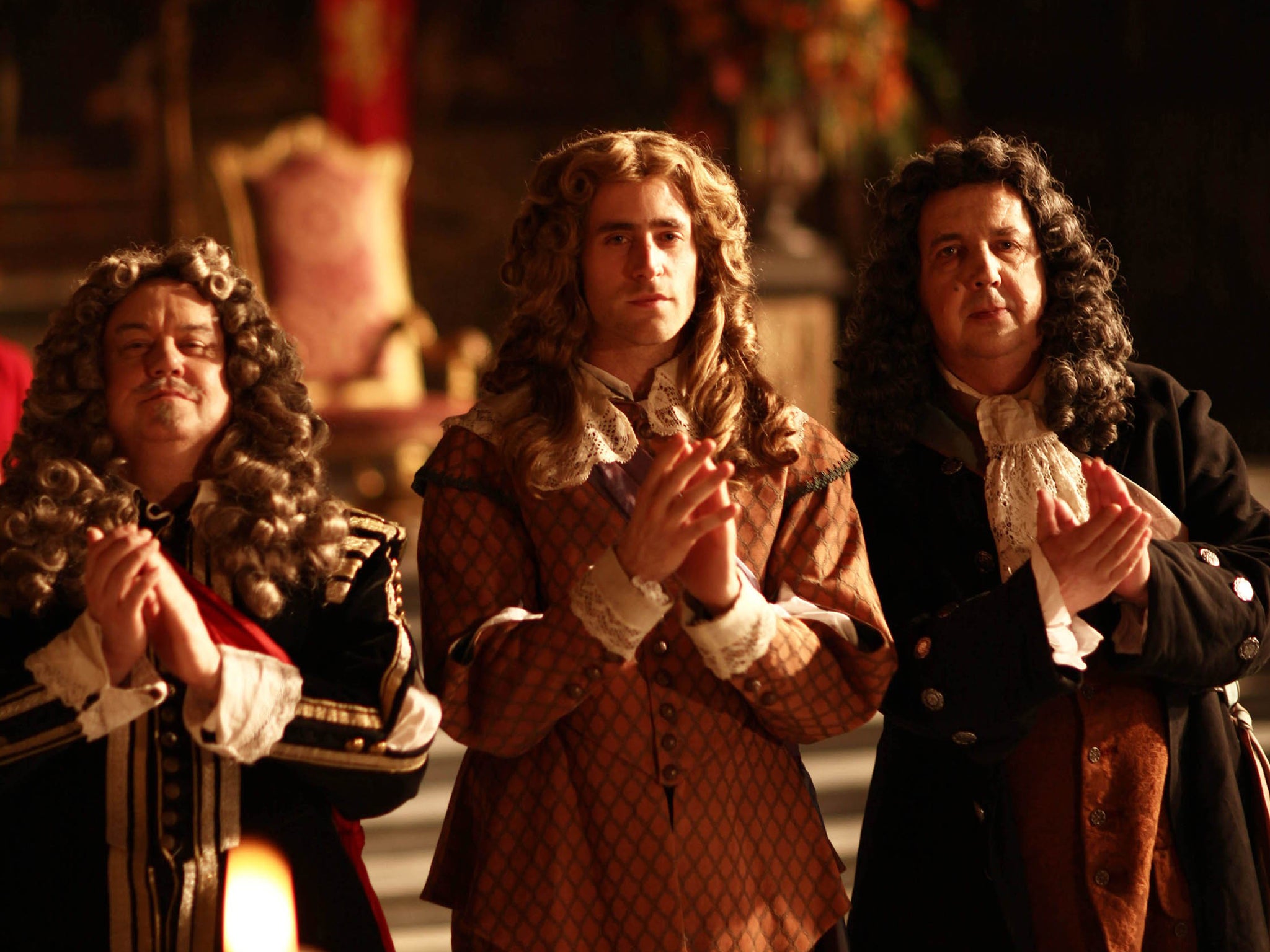 Bigwigs: Richard McCabe, Oliver Jackson Cohen and Richard Dixon in ‘The Great Fire’