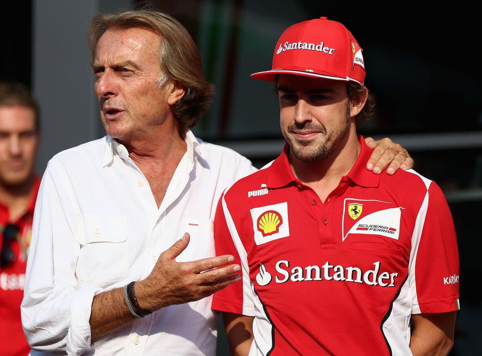 Luca di Montezemolo with Fernando Alonso (right) who has decided to quit Ferrari in search of a more competitive team