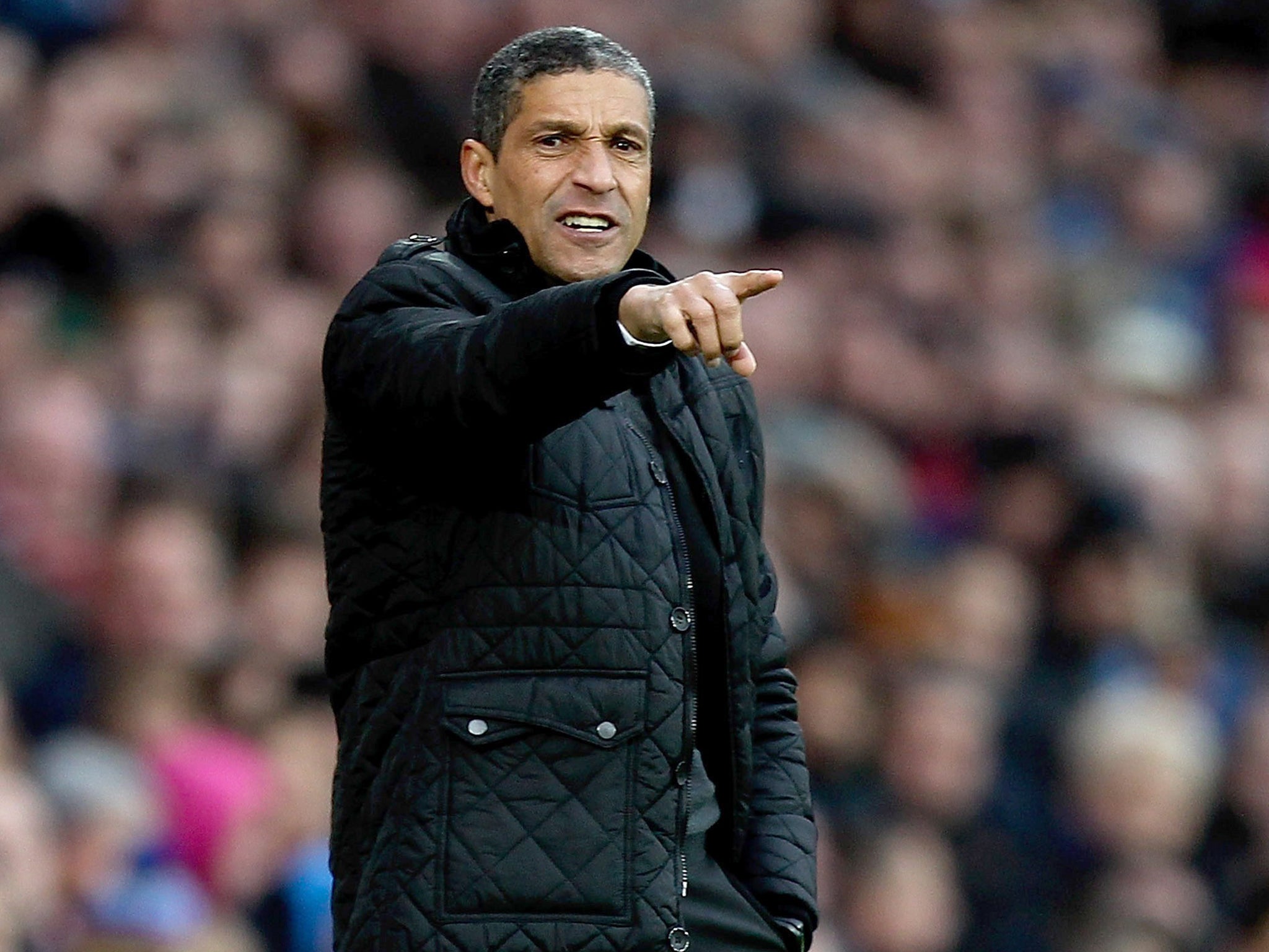 Chris Hughton wants to make a rapid return to the dugout