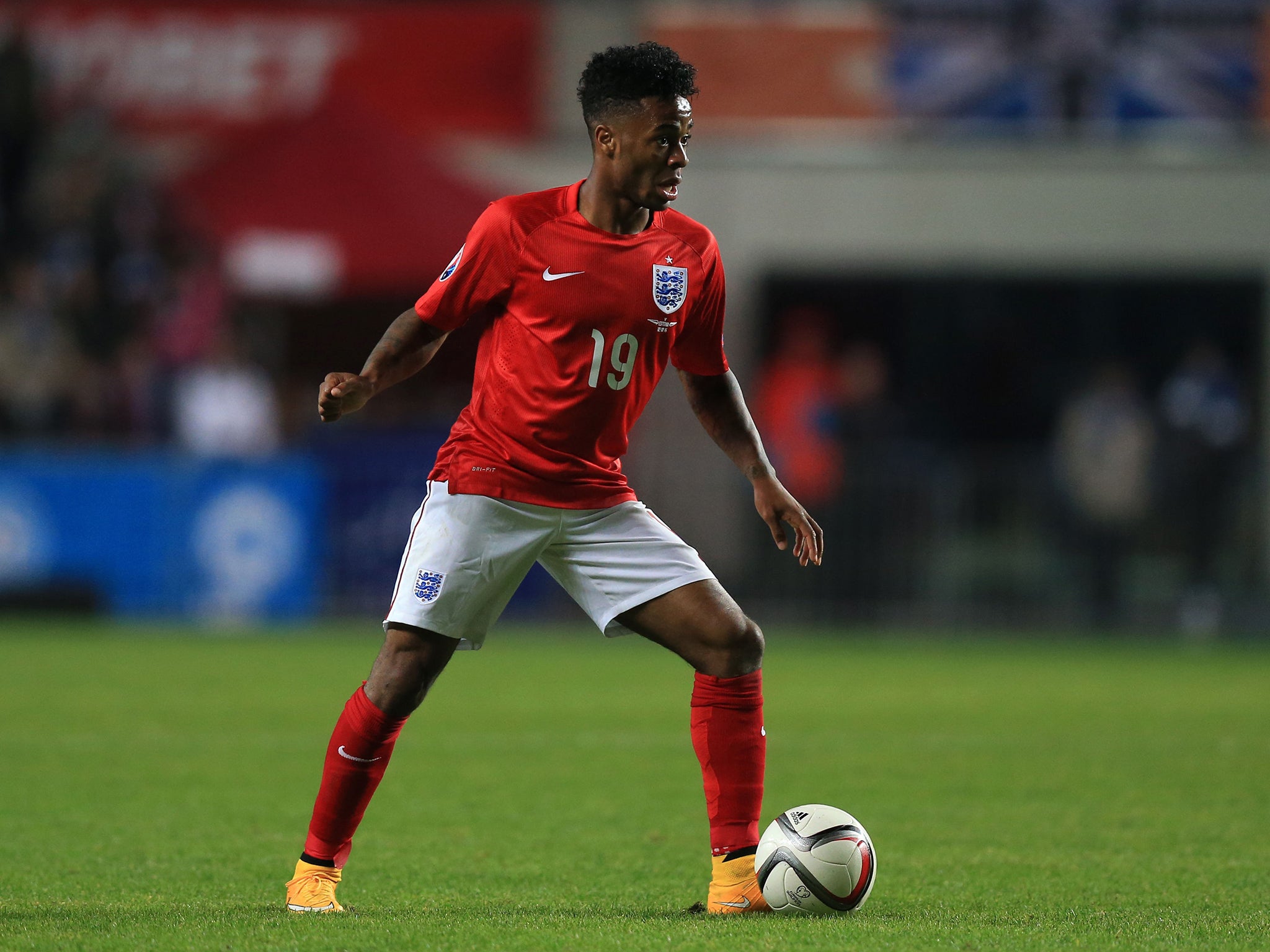 Raheem Sterling came on as a substitute against Estonia