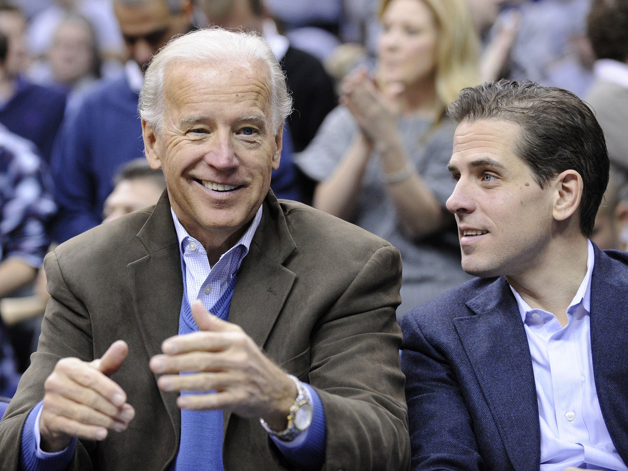 US vice-president Joe Biden with his son, Hunter