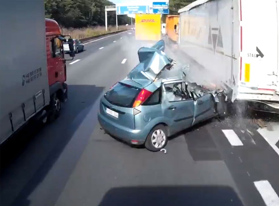 Driver In Belgium Survives The Most Deadly Of Crashes The Independent The Independent
