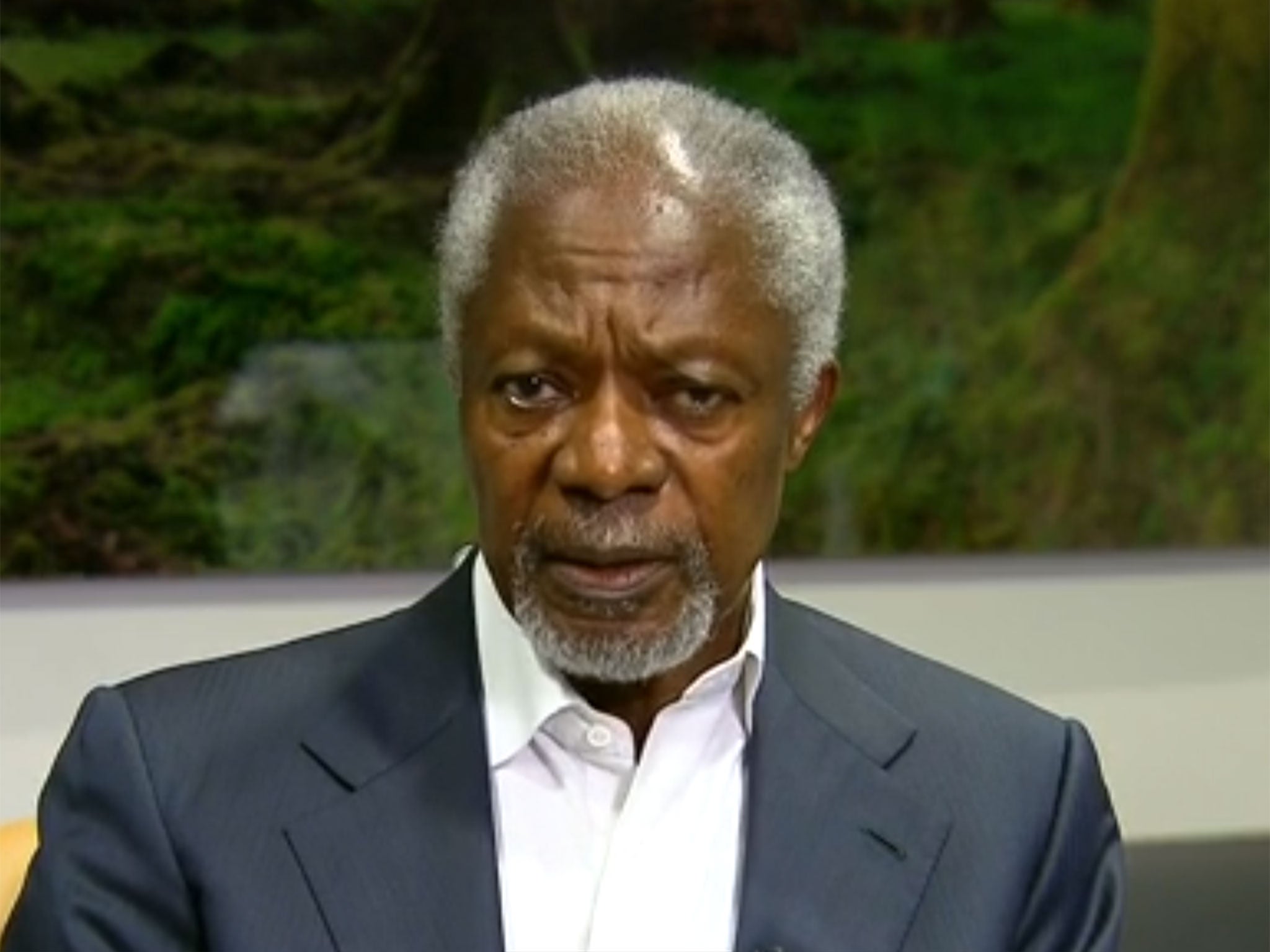 Kofi Annan on the BBC's Newsnight
