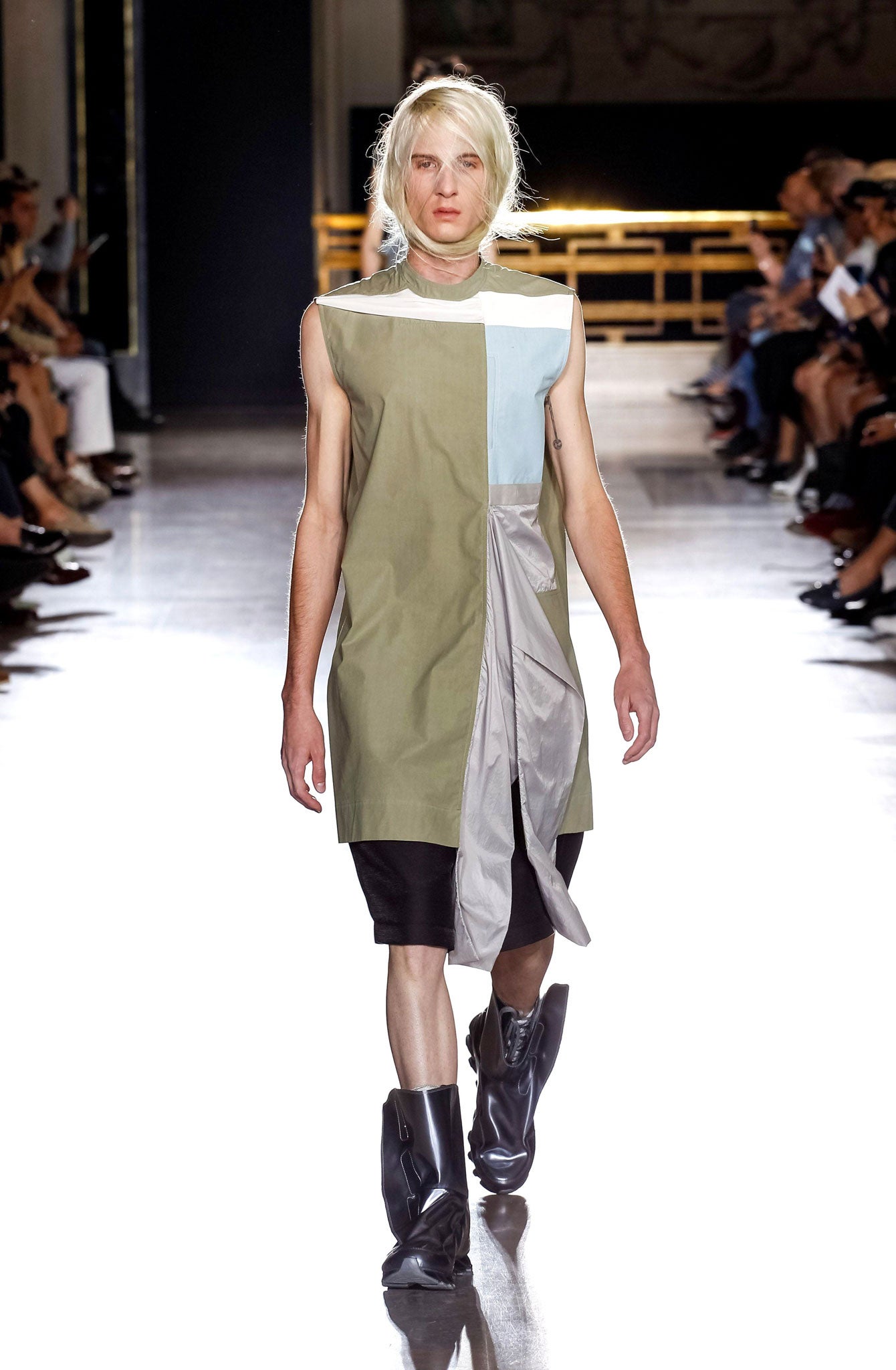 Owens' men frequently wear dresses - on the catwalk and on the street