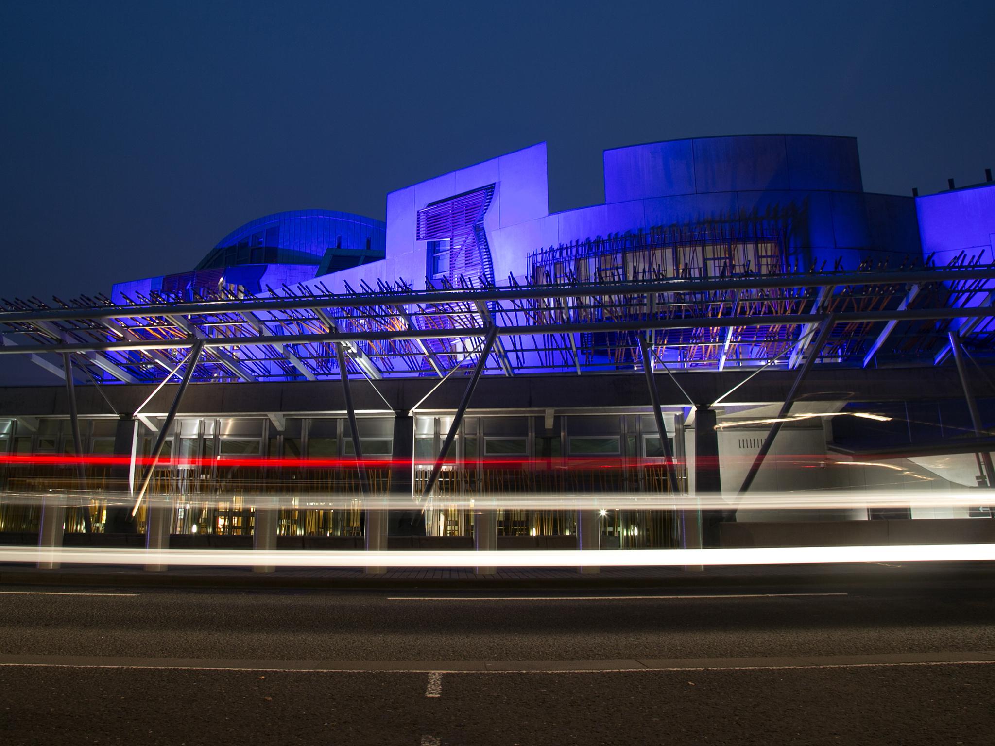 The Scottish parliament in Holyrood