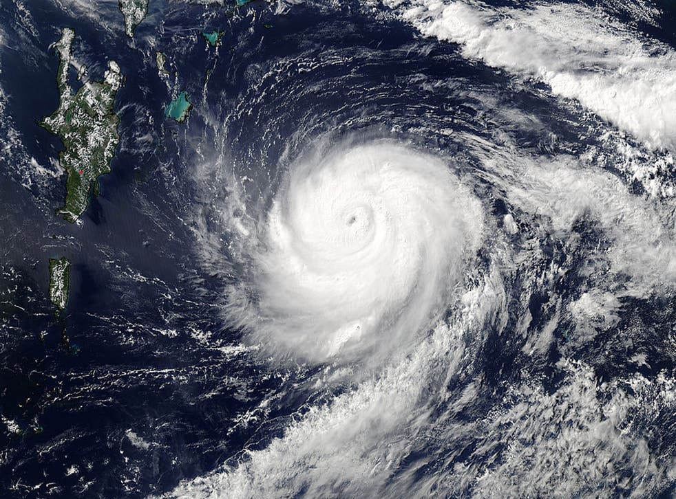 NASA's Aqua satellite captured this image of Hurricane Gonzalo in the Atlantic Ocean