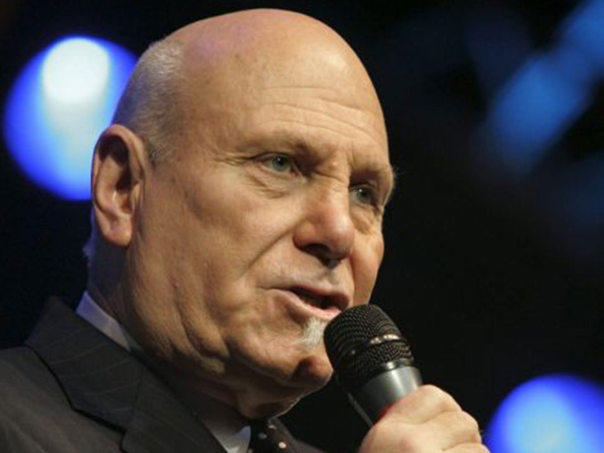 Tim Hauser performing on stage with The Manhattan Transfer at the Avo Session in Basel, Switzerland, in November 2006