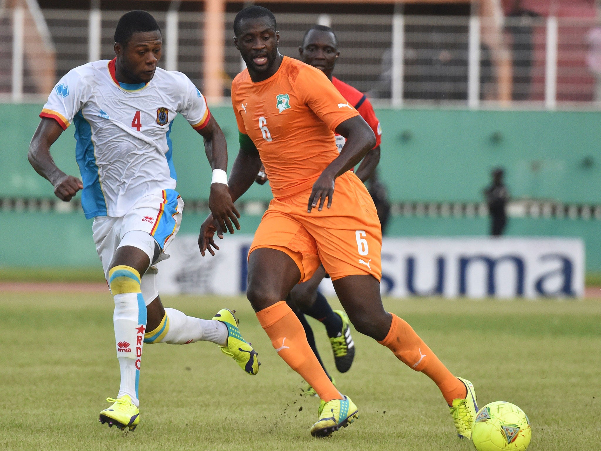 Yaya Toure in action for Ivory Coast