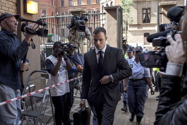 Oscar Pistorius, arriving at court on Friday, will be sentenced this week