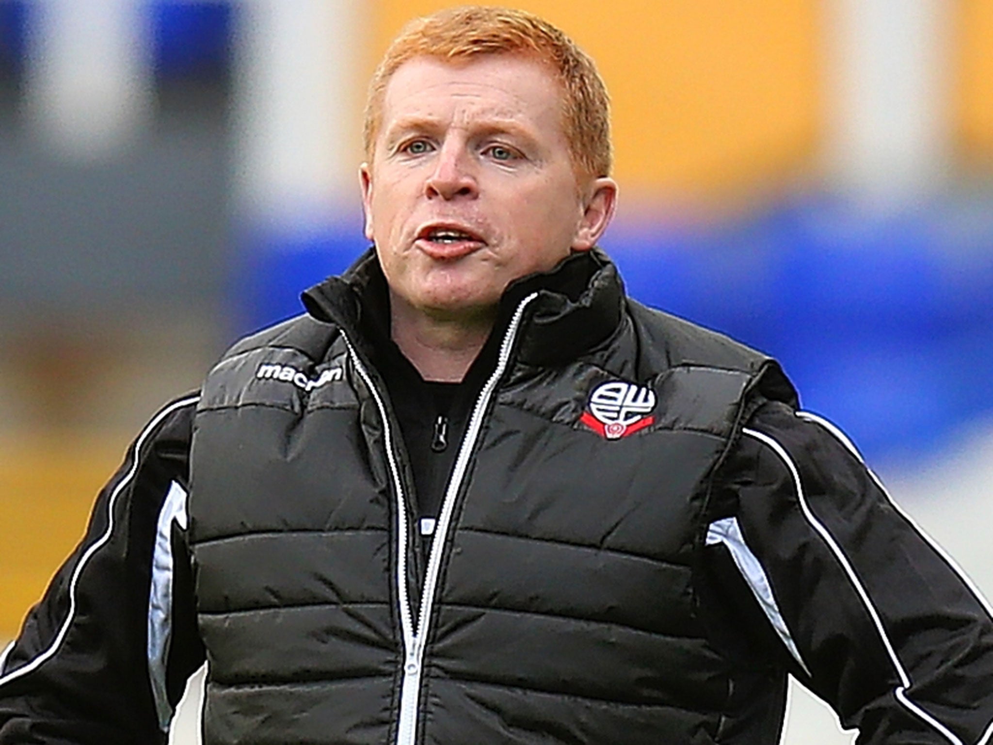 Pitch invader: Neil Lennon turned Bolton around but was sent to the stand