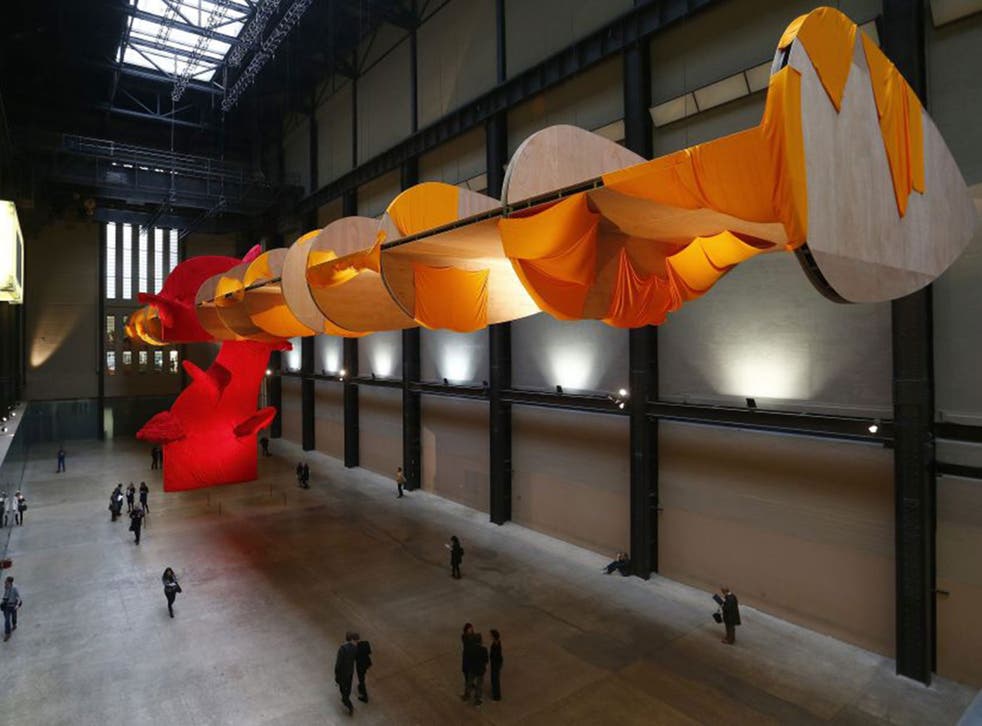 Richard Tuttle's installation in the Turbine Hall at the Tate Modern