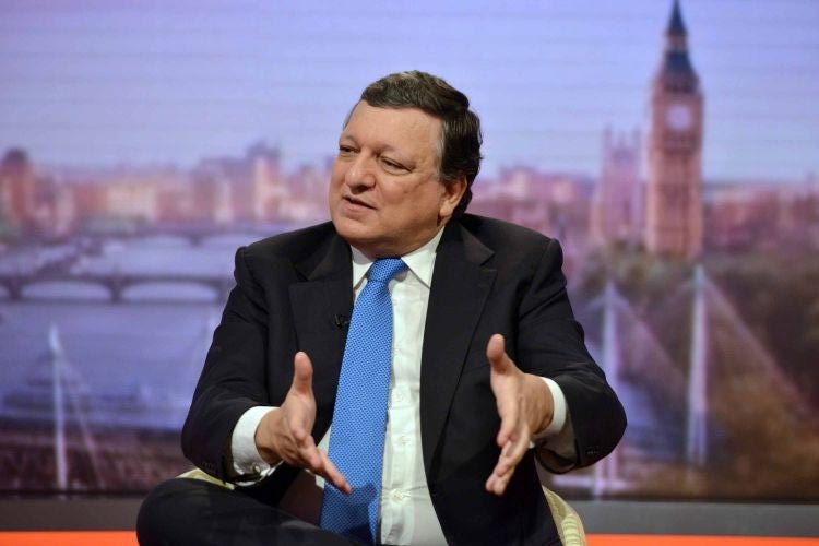 Jose Manuel Barroso said the UK does not have a 'huge problem' with immigration