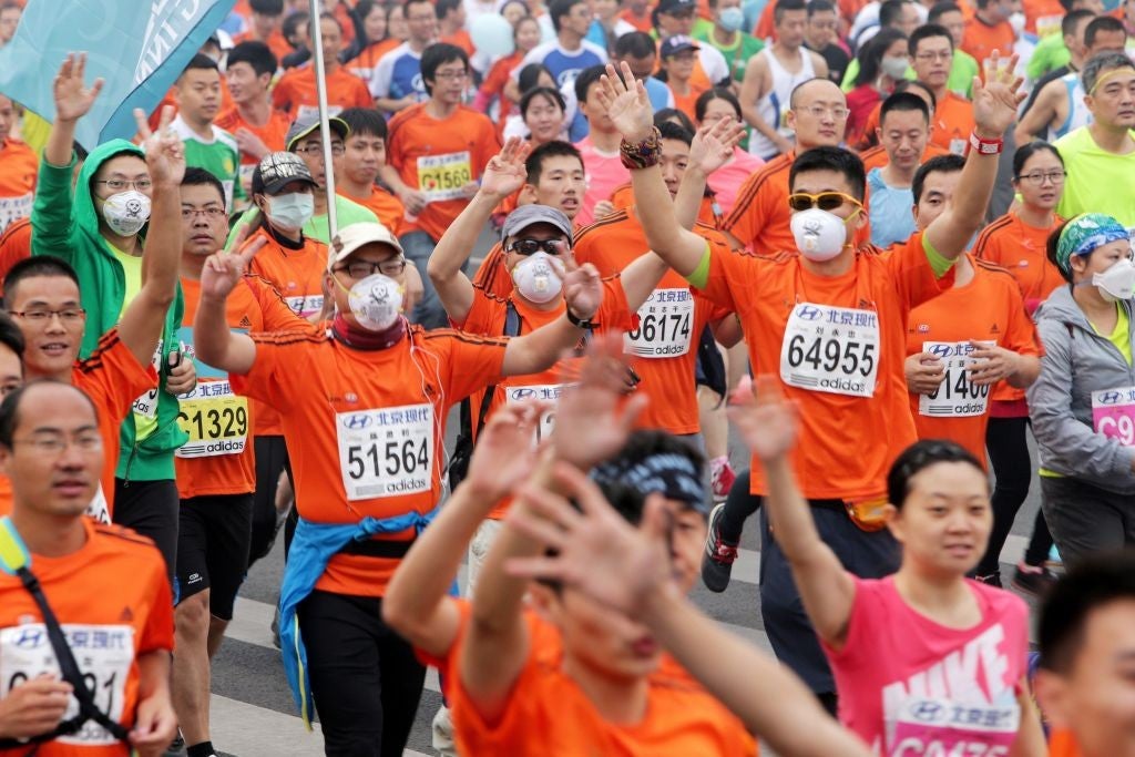 Runners said the smog did have an effect of their performance