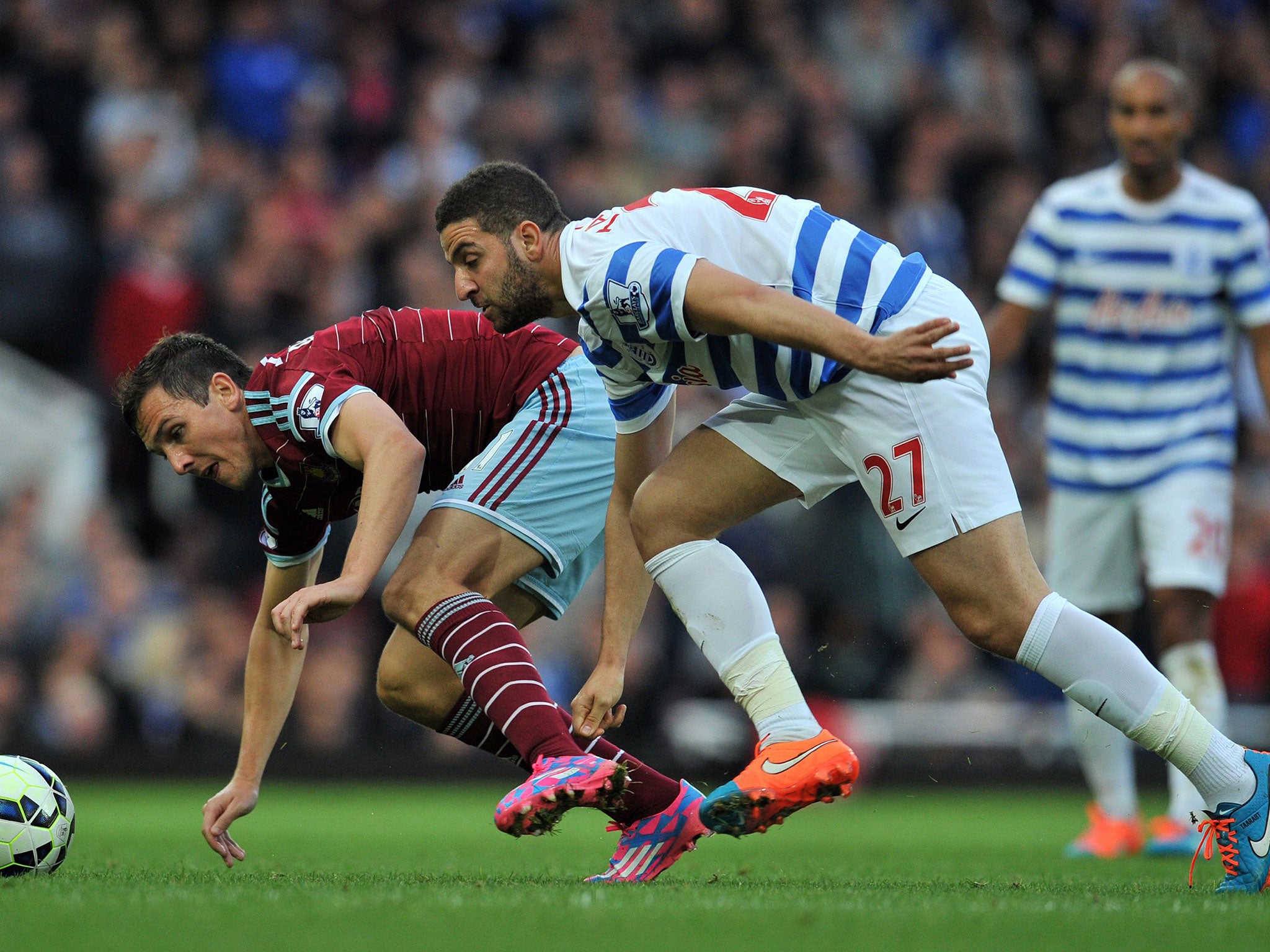 Adel Taraabt in action for QPR against West Ham earlier this month