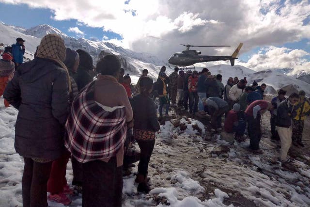 Trekkers had to be rescued from the Annapurna Circuit in Nepal last week