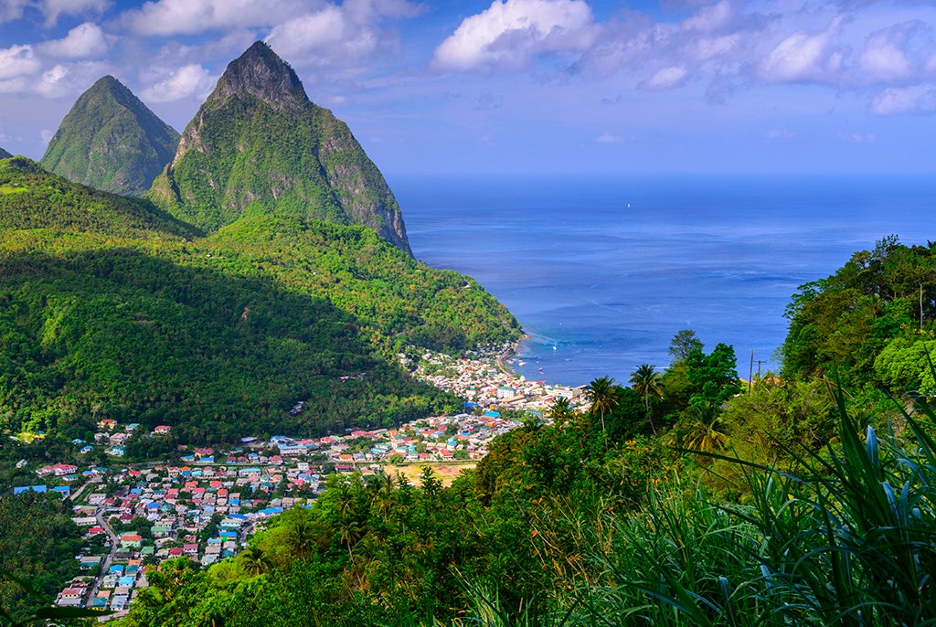 Hotel Chocolat's cocoa plantation in St Lucia (pictured) has proved popular with affluent American holidaymakers