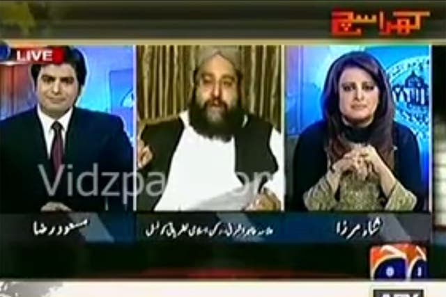 Hafiz Tahir Ashrafi appeared on a late night television talk show where he criticised the actions of former cricketer Imran Khan