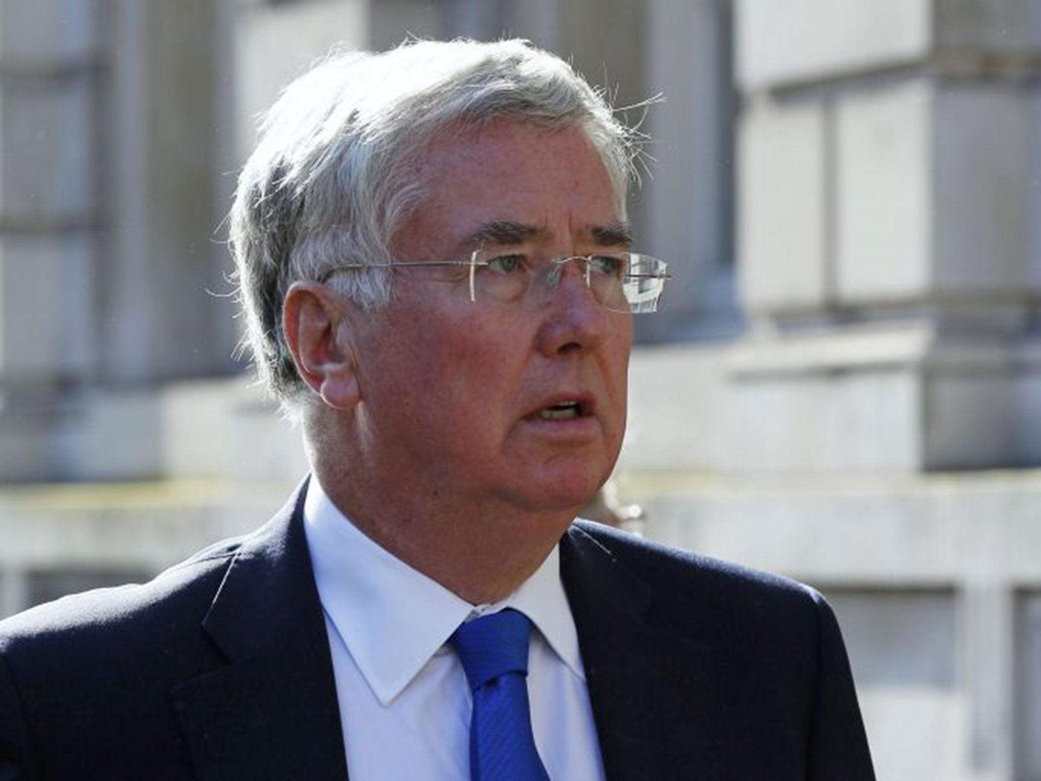 Britain's Defence Secretary Michael Fallon arriving for a Cobra meeting at the Cabinet Office on October 8th