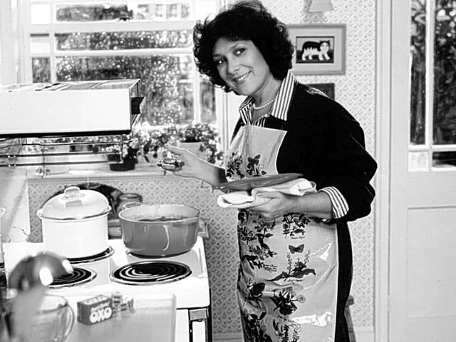 Bellingham in rehearsal for an Oxo commercial: one could not help but be wooed by her ability to get such depth from gravy granules