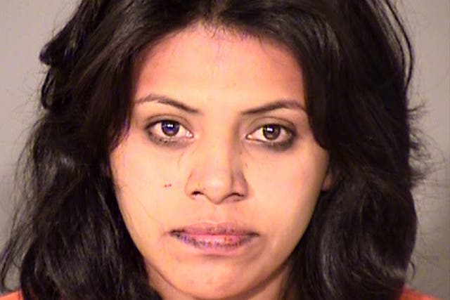 Genoveva Nunez-Figueroa, 28, was arrested after getting stuck inside a chimney trying to enter a home in California