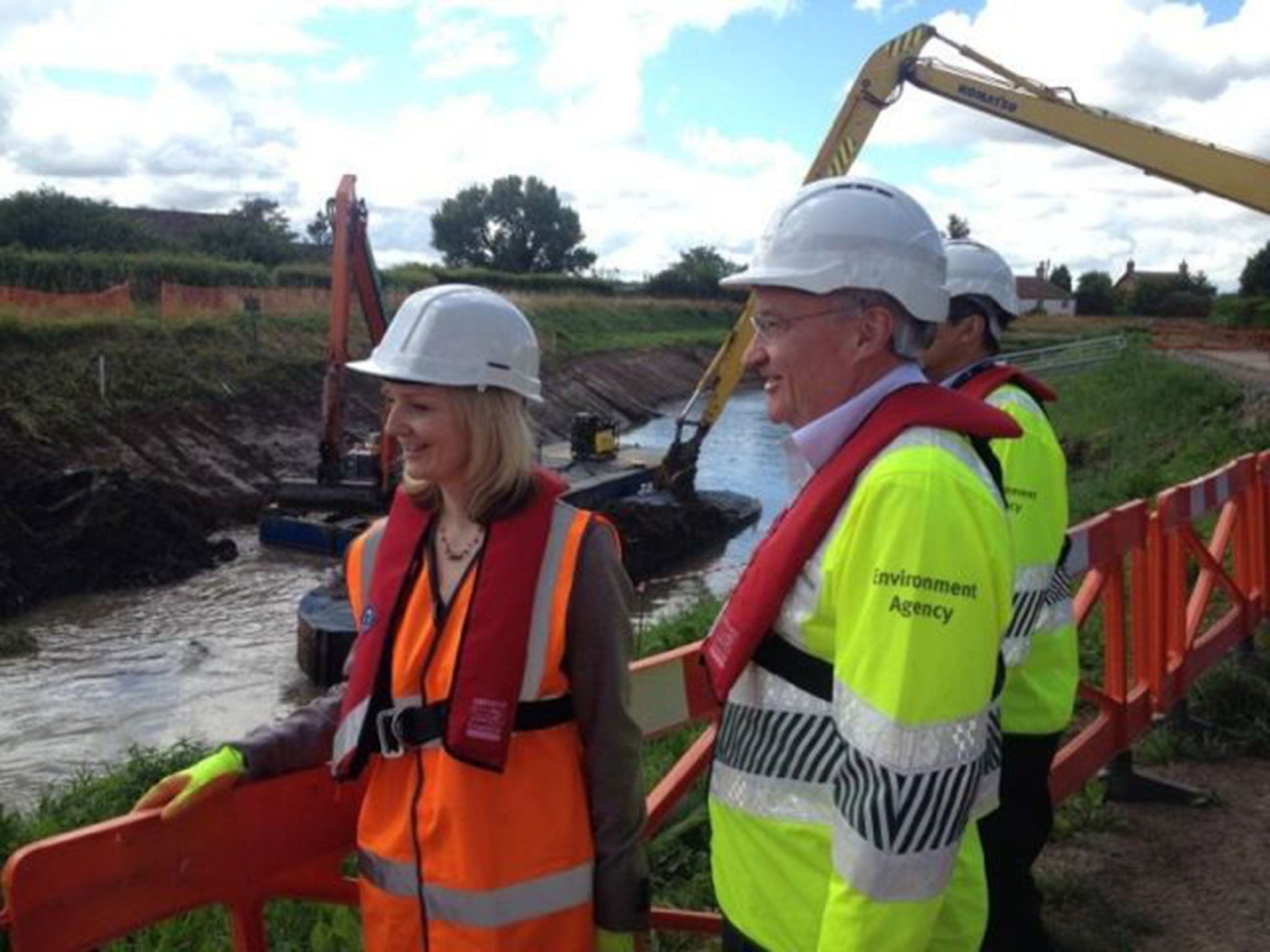 Liz Truss at the Somerset Levels earlier this year