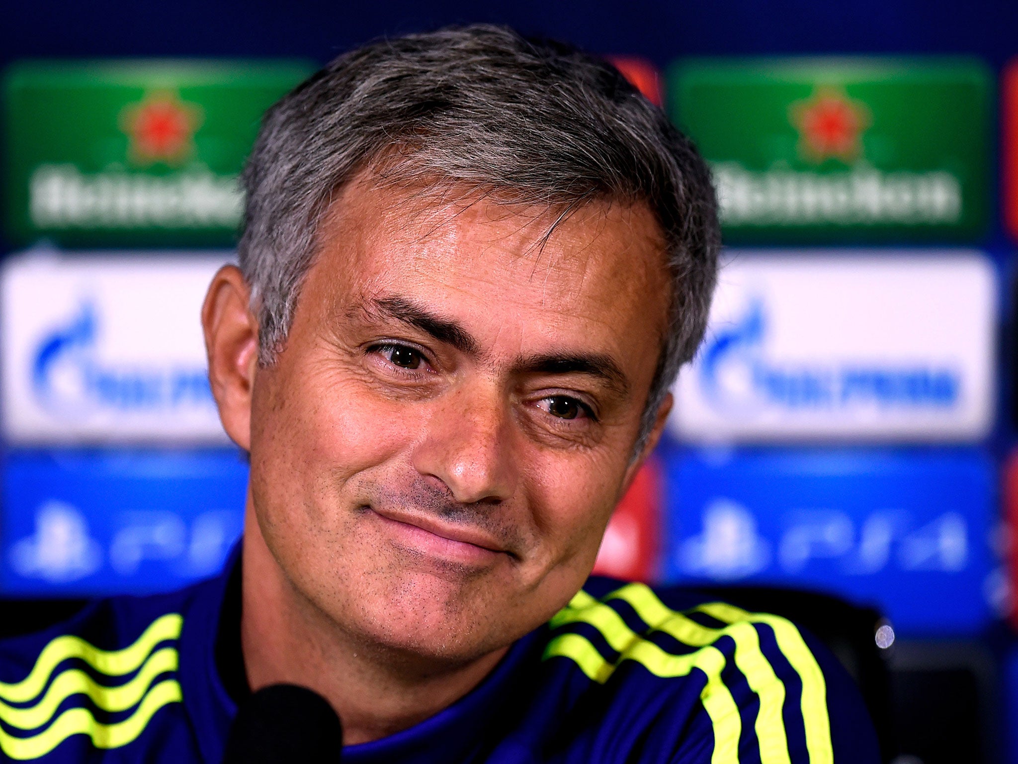 Jose Mourinho during his pre-match press conference ahead of the Champions League tie with Maribor
