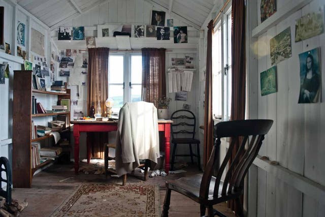 The writing shed in which Dylan Thomas worked