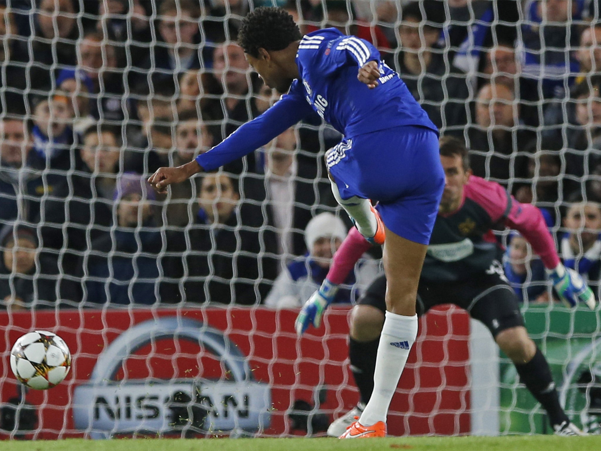 Loic Remy scores for Chelsea in the Champions League this week