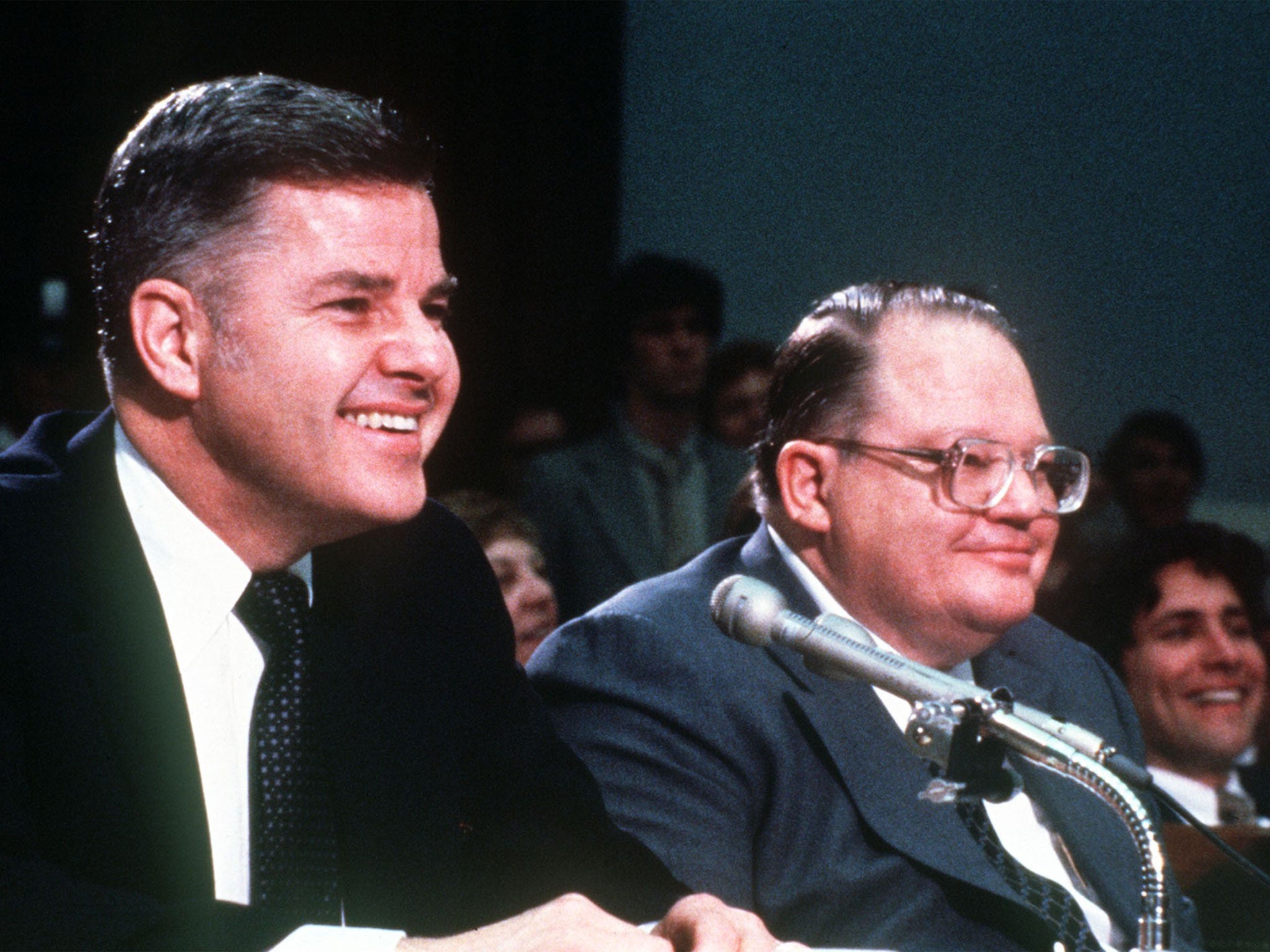 This undated file photo shows the billionaire brothers Herbert (left) and Nelson Bunker Hunt (AP)