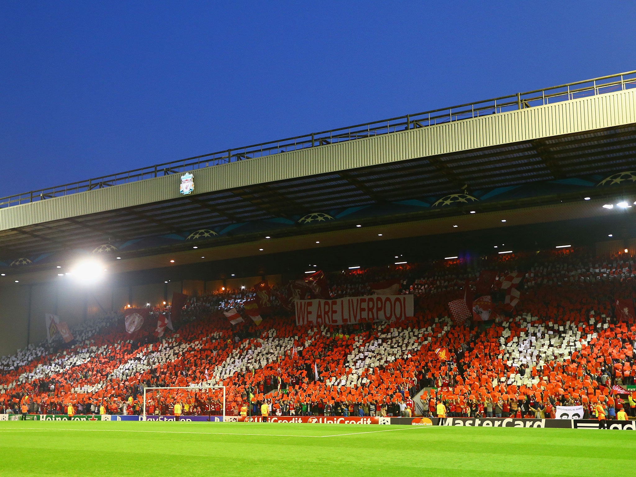 Anfield before kick-off
