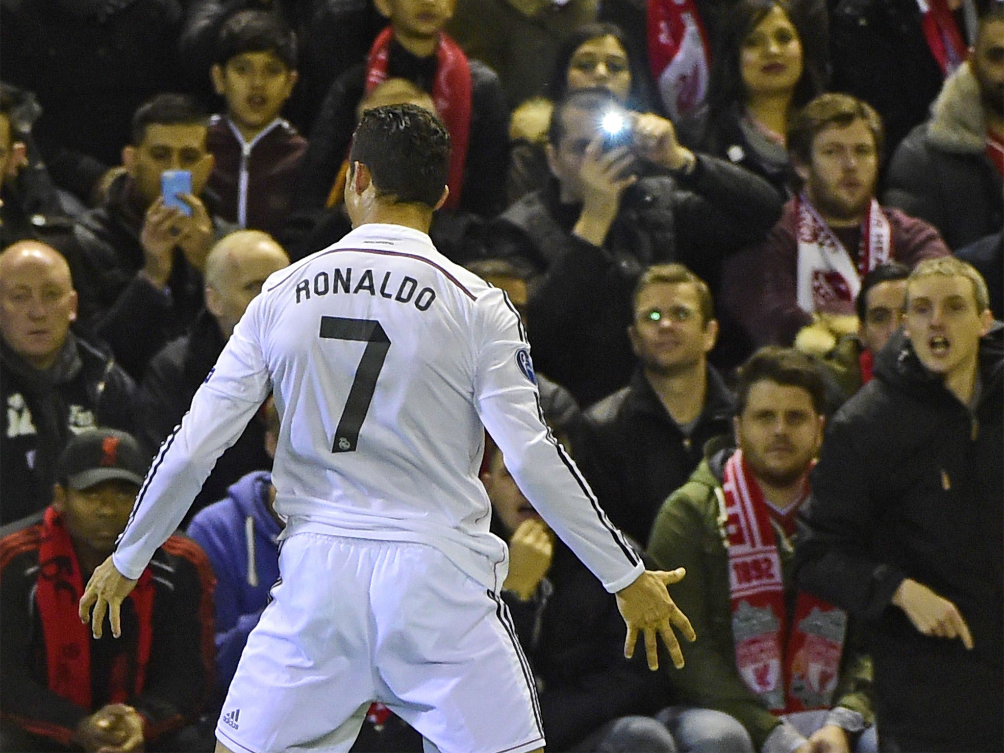 Cristiano Ronaldo enjoys his opening goal