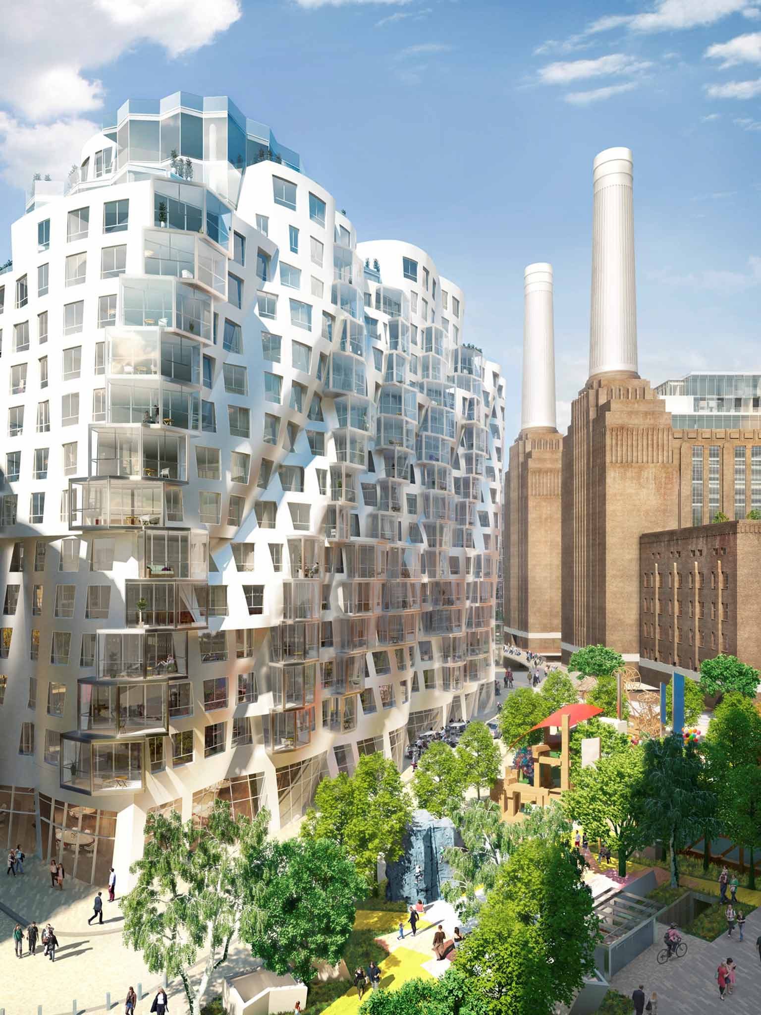 Foster + Partners: 'Battersea Roof Gardens'