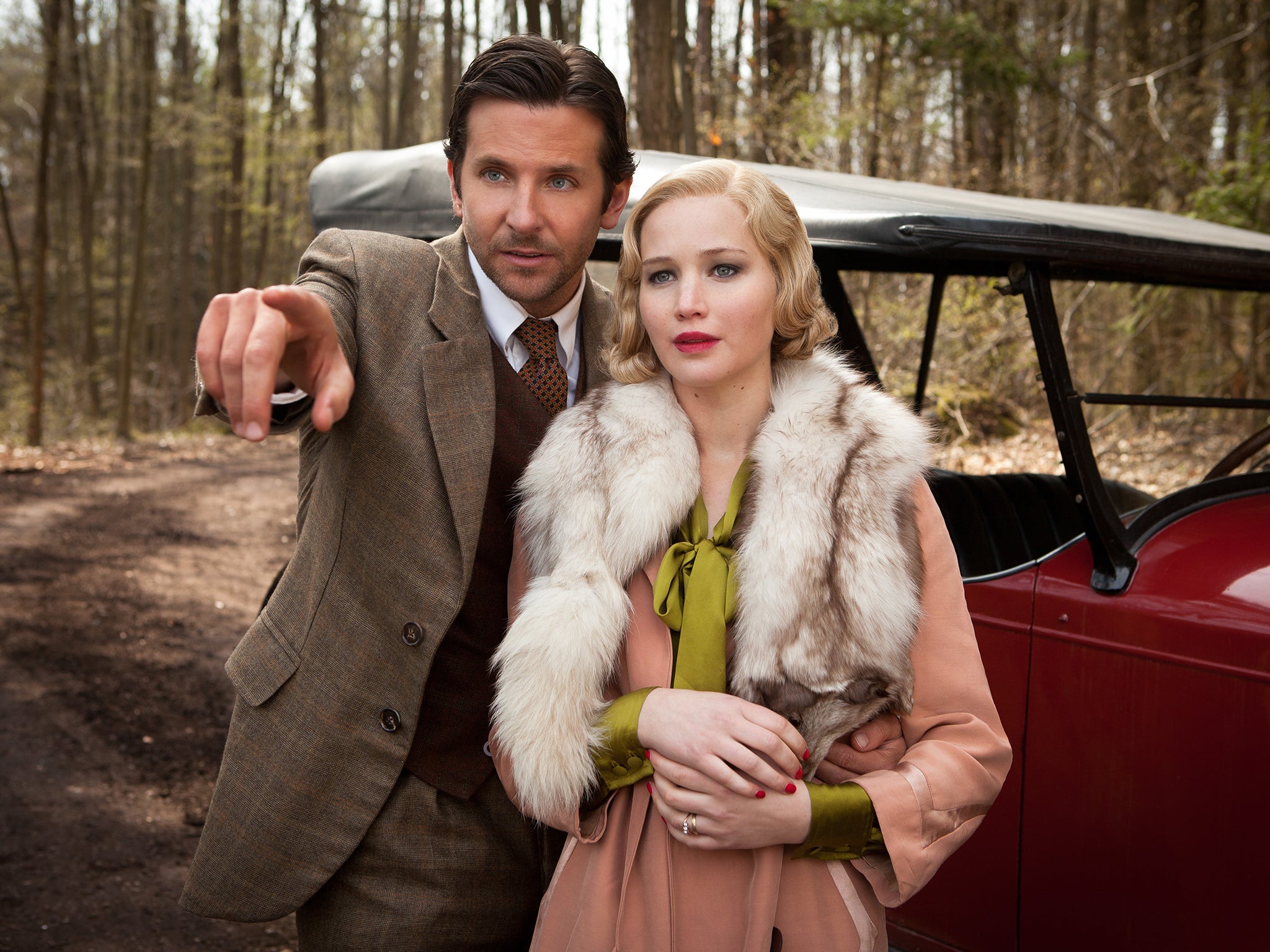 Saw point: Bradley Cooper and Jennifer Lawrence in ‘Serena’