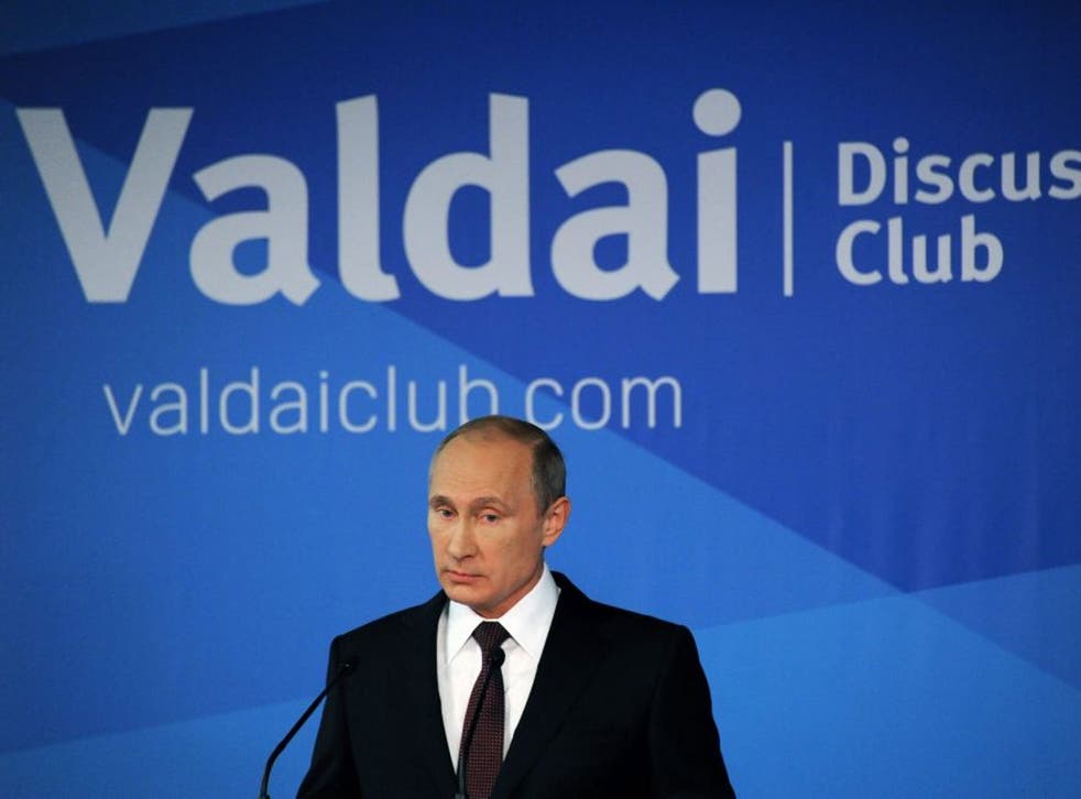 Russian President Vladimir Putin has accused the US of causing instability in the world