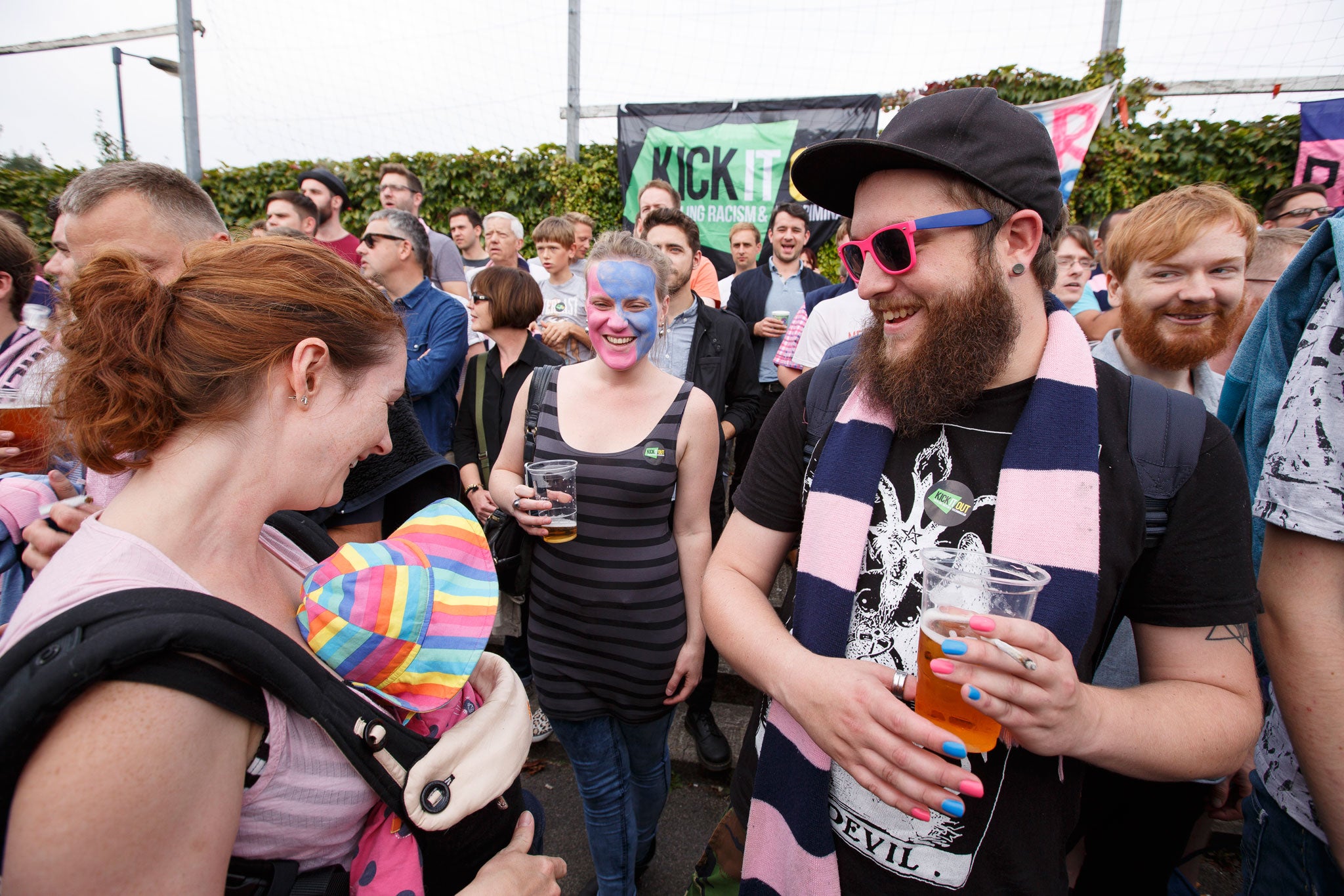 Dulwich Hamlet FC fans during a match