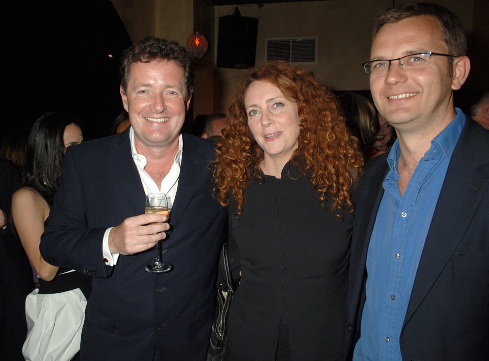 Piers Morgan, Rebekah Brooks (then Wade) and Andy Coulson at a book launch in 2007