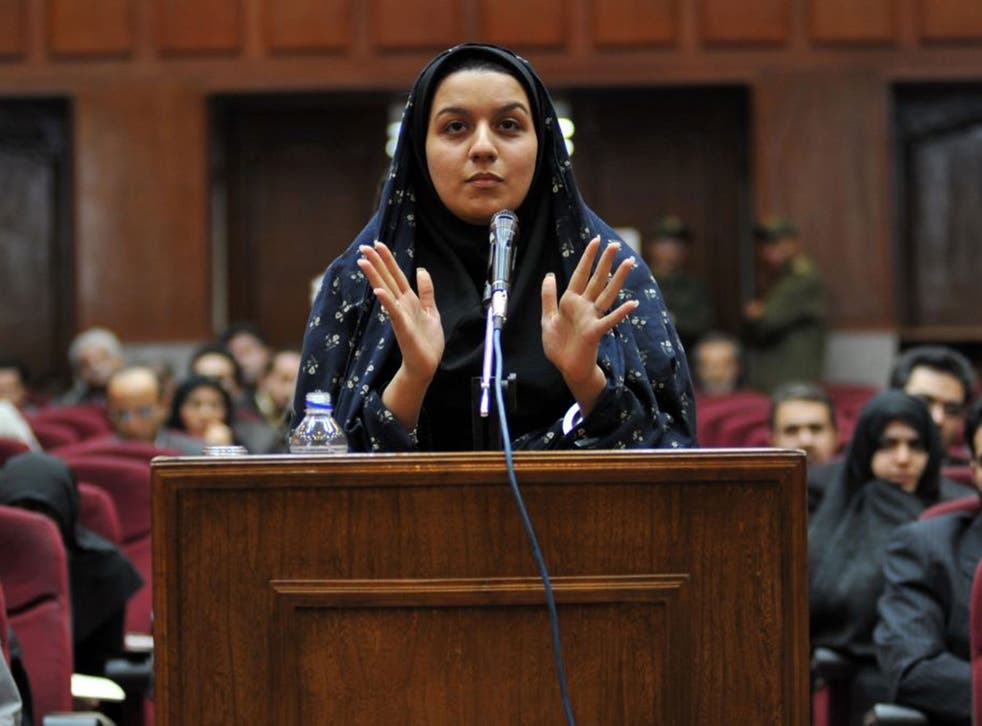 Iranian Rayhaneh Jabbari on a trial in Tehran, Iran, 15 December 2008