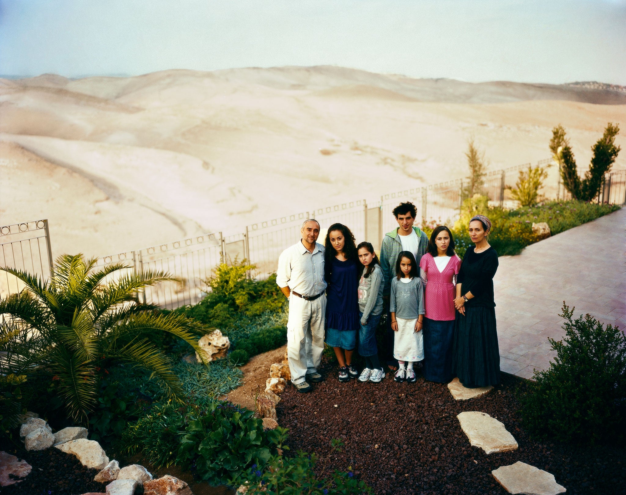 'Ma'ale Adumim is a settler city built at the entrance to the West Bank above Jerusalem on the edge of the desert,' says Waplington. 'This is an Australian family; they were secular [Jews] but they became orthodox'