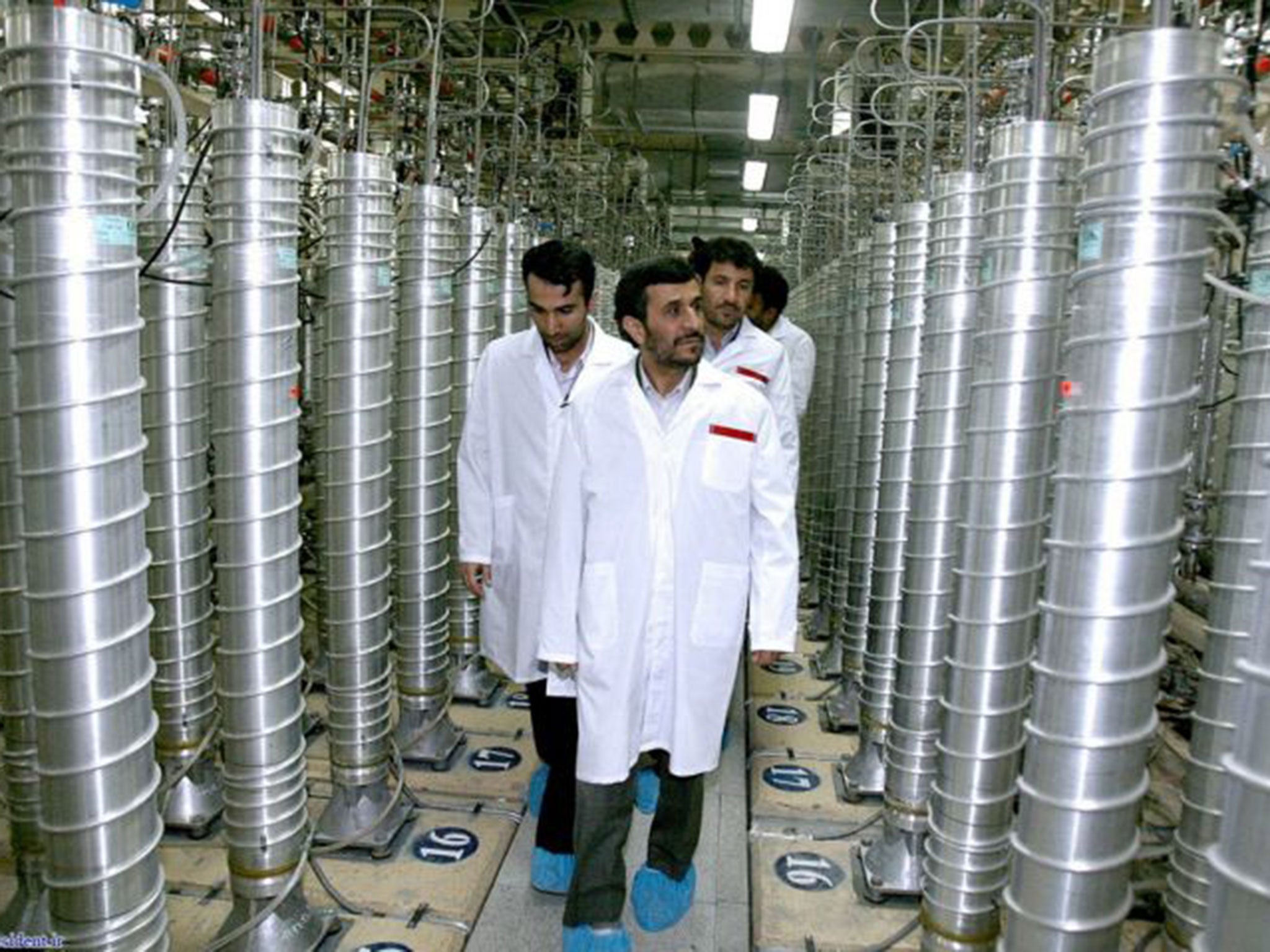 At the Natanz uranium enrichment plant Iranian scientists are producing nuclear fuel using thousands of centrifuges in underground laboratories