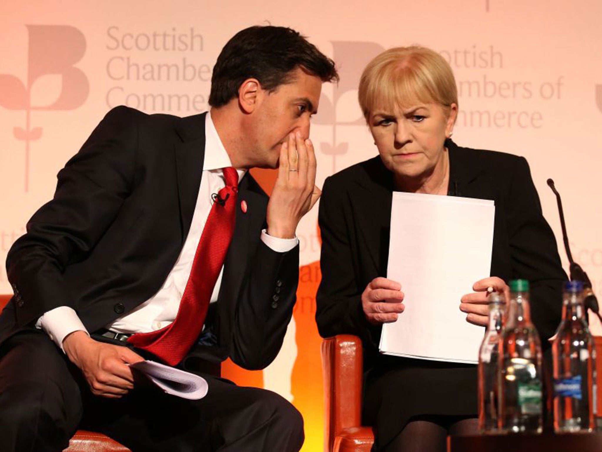 Ed Miliband and Johann Lamont