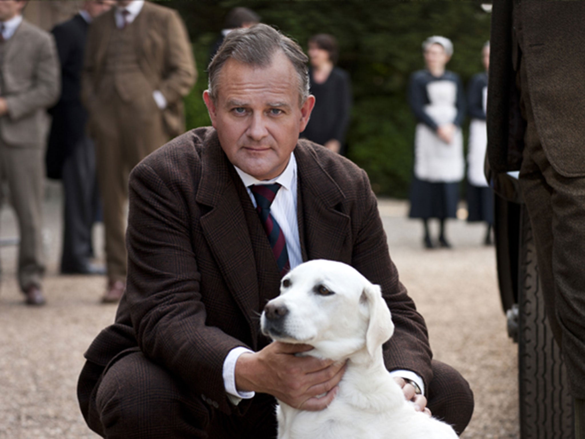 Isis with Lord Grantham (Hugh Bonneville)