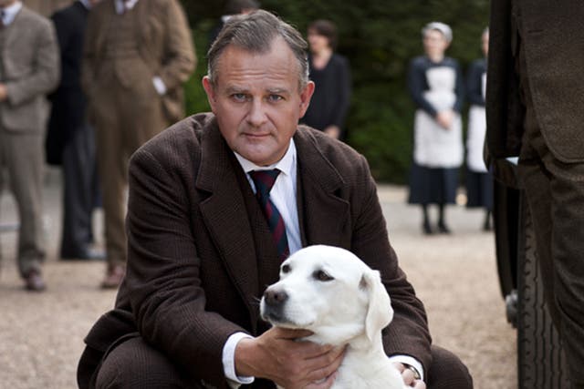 Isis with Lord Grantham (Hugh Bonneville)