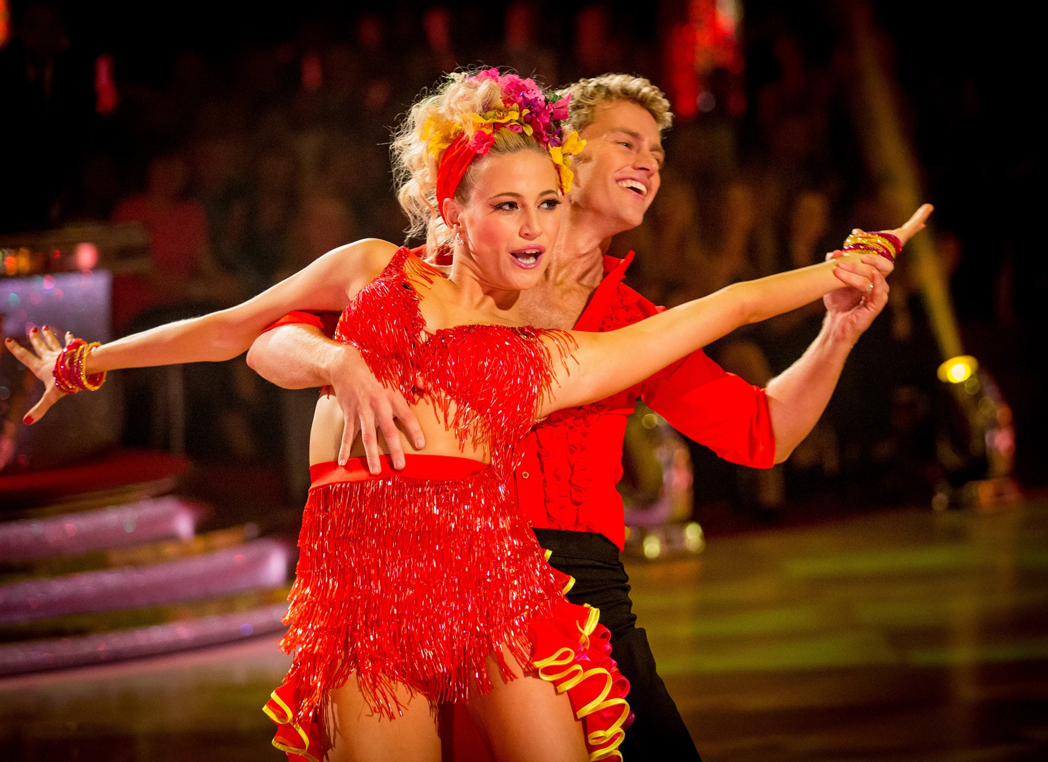 Pixie Lott dances the Samba with Trent Whiddon