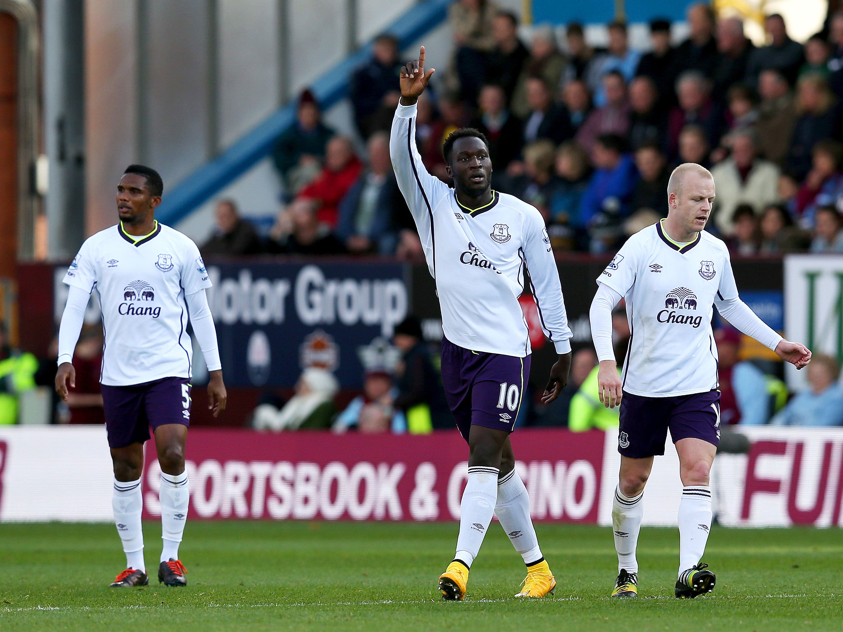 Romelu Lukaku celebrate his goal