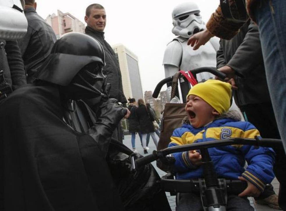 Internet Party of Ukraine parliamentary candidate Darth Vader 