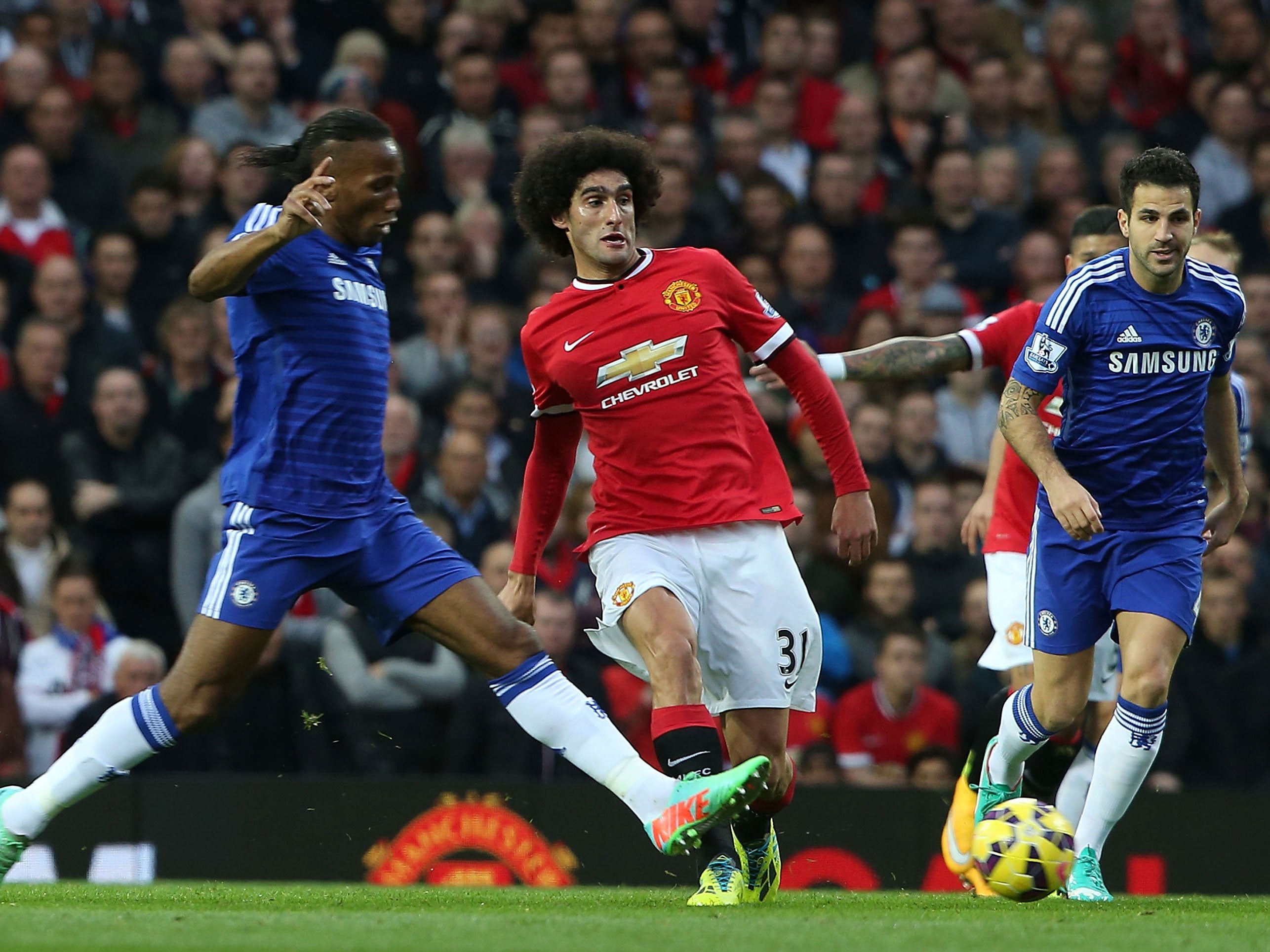 Marouane Fellaini was superb against Chelsea