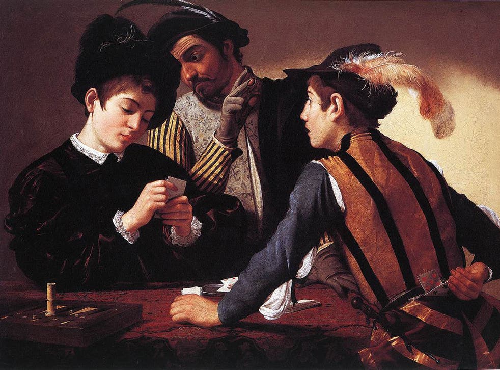 Striking virtuosity: ‘The Cardsharps’ by Caravaggio is on display in the Kimbell Museum in Texas