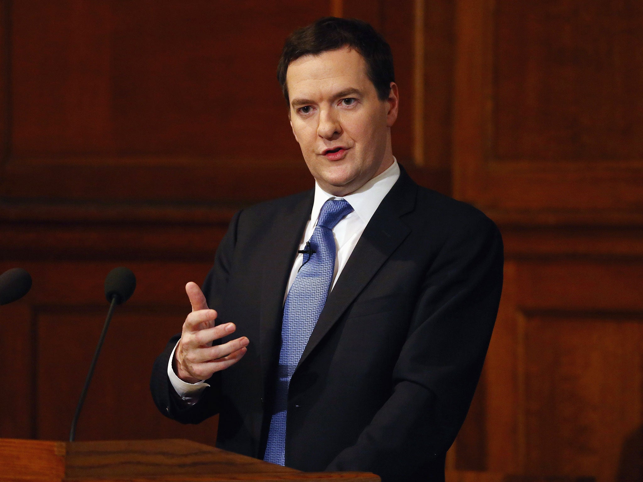 Chancellor George Osborne said the only way to improve living standards was to continue with the Government’s economic strategy