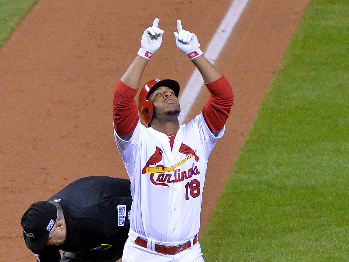 Lot Detail - Oscar Taveras Game Used and Signed St. Louis