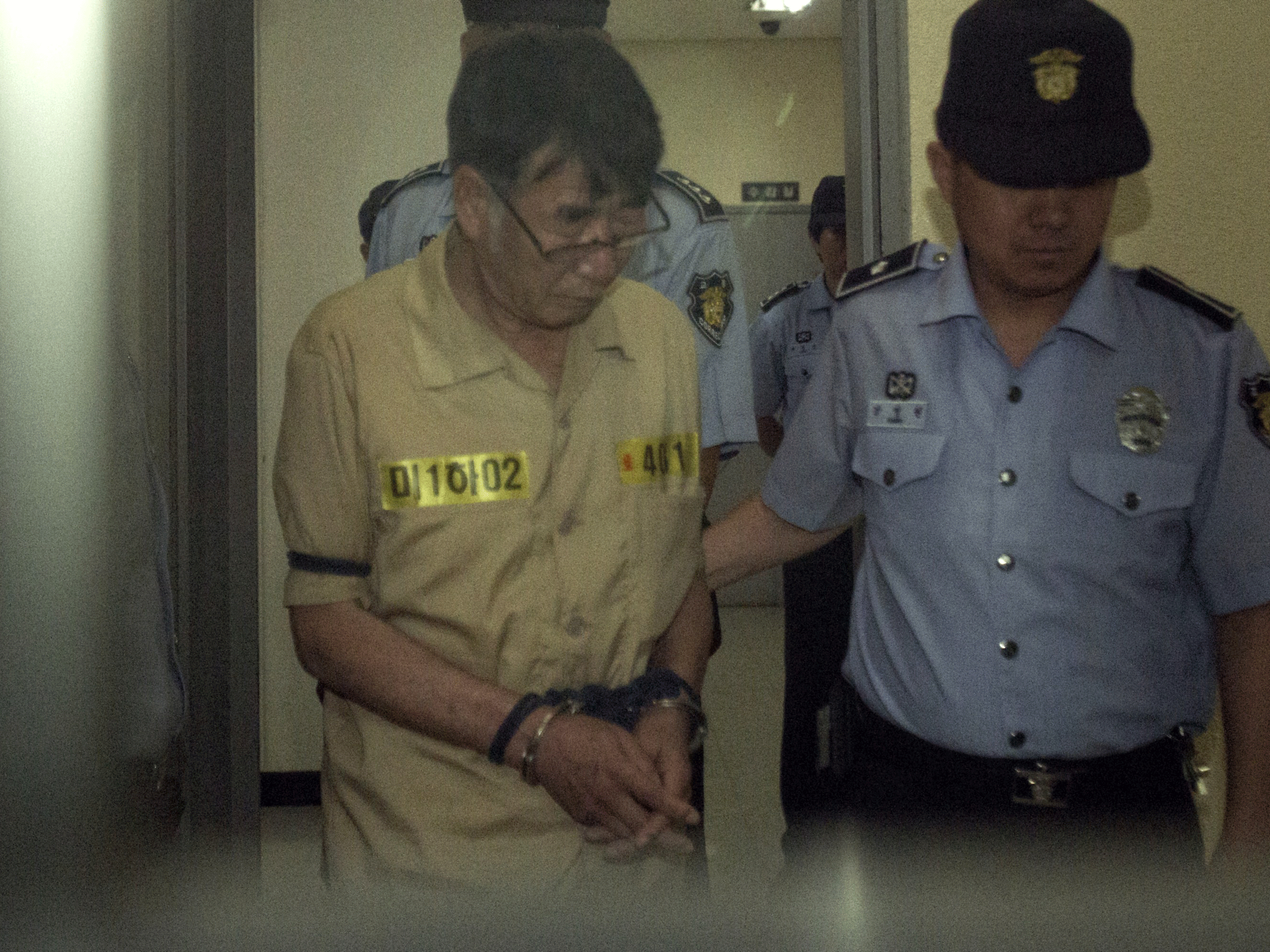 Captain Lee Joon-seok at Gwangju District Court in the southwestern South Korean city of Gwangju on June 24, 2014